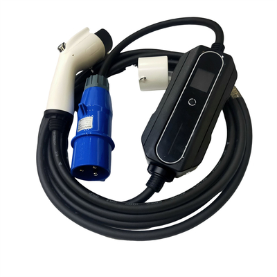 Carregador portátil padrão de GB/T20234 EV 1 fase com ECO 3 Pin Blue Charging Plug
