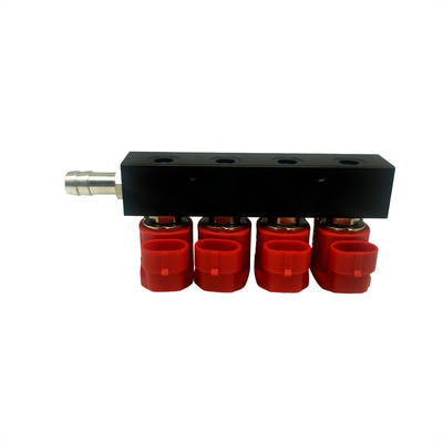 Número de cilindro 4 trilho de injeção de liga 3 Ohm para carros de GNC ou GPL