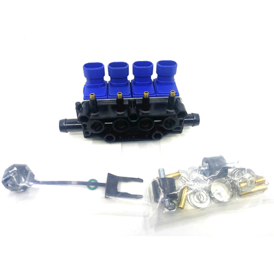 Trilho de alumínio dos injetores do LPG dos injetores de 3Ohm CNG para o motor de 2/3/4 cilindros