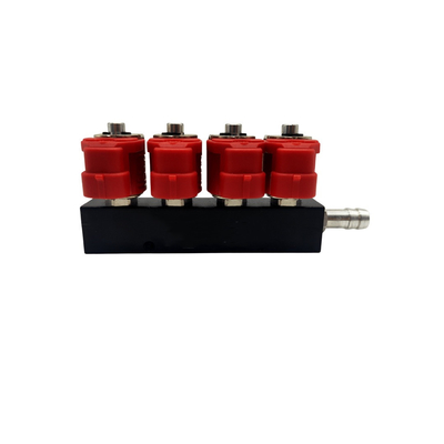 2 do injetor vermelho do trilho do LPG CNG da bobina do cilindro do ohm 4 anti corrosão para jogos de Autogas