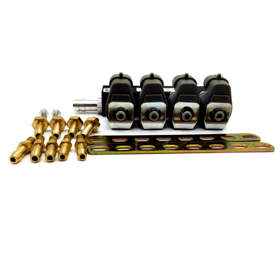 167HZ 2 ohm Grey Injetor Rail LN-LIG1S para 4 o jogo da conversão do gás do cilindro CNG LPG