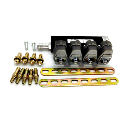 167HZ 2 ohm Grey Injetor Rail LN-LIG1S para 4 o jogo da conversão do gás do cilindro CNG LPG