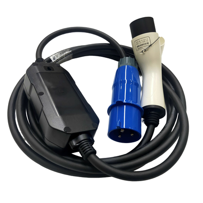 carregador portátil ajustável da C.A. GB/T20234 EV de 32A 7KW para o tipo do standard internacional - 2