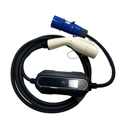 Carregador portátil padrão de GB/T20234 EV 1 fase com ECO 3 Pin Blue Charging Plug