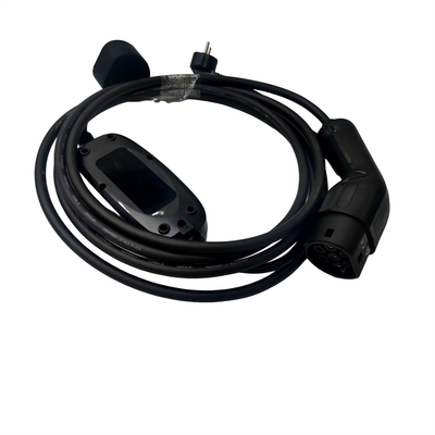1 tipo portátil do carregador 1,0 da fase 16A 3.5KW IEC62196 EV - 2 com a tomada de carregamento de Schuko