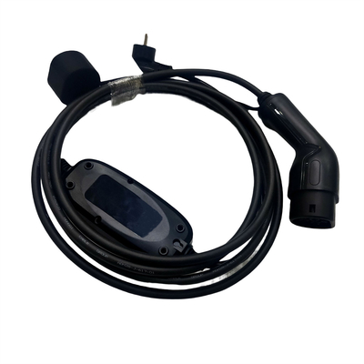 1 tipo portátil do carregador 1,0 da fase 16A 3.5KW IEC62196 EV - 2 com a tomada de carregamento de Schuko