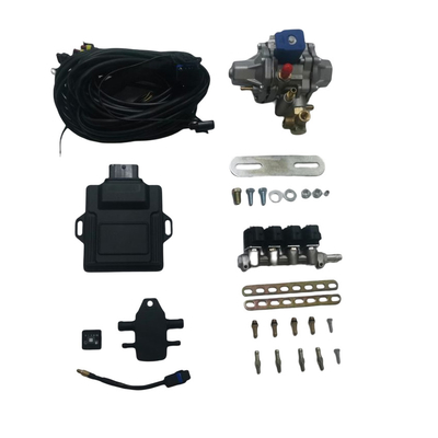 Mini kits de conversão de GNV com trilho injetor de 4 cilindros ECU de 48 pinos para carros de GNV GNV