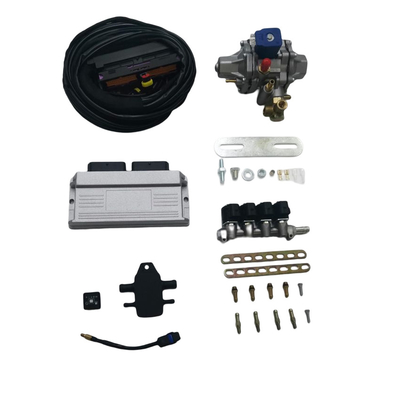 Trilho injetor de 4 cilindros 56 pinos ECU Kits de conversão de GNV para equipamentos de gás natural automotivo GNV