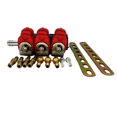 2 ohm/3 cilindro vermelho LN-VTK03 do ohm 3 para trilho comum do injetor de CNG/LPG
