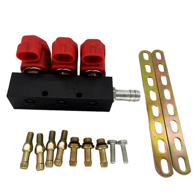 2 ohm/3 cilindro vermelho LN-VTK03 do ohm 3 para trilho comum do injetor de CNG/LPG