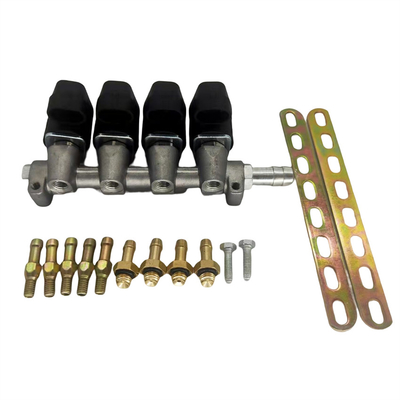 Trilho do injetor do preto do cilindro LN-LIG1 4 para o sistema de injeção sequencial de 2 ohms/3 ohms