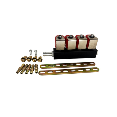 Número de cilindro 4 trilho de injeção de liga 3 Ohm para carros de GNC ou GPL