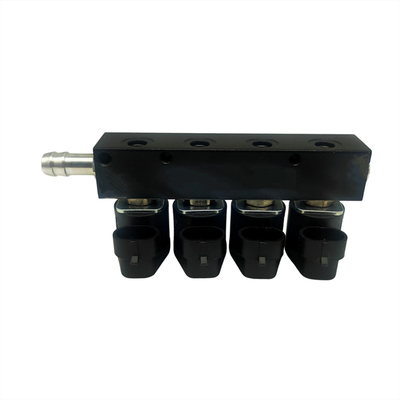 3 Ohm Injector Harness Rail para Veículos de GNC ou GPL de 4 cilindros pretos