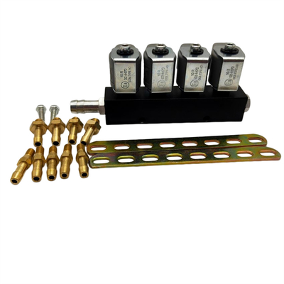 3 Ohm Injector Harness Rail para Veículos de GNC ou GPL de 4 cilindros pretos