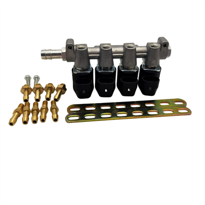 Reel de injecção de GLP/GNC de liga de 4 tempos com resistência de 3 Ohm para carros de GNC ou GLP de 4 cilindros