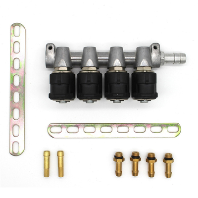 Reel de injecção de GLP/GNC de liga de 4 tempos com resistência de 3 Ohm para carros de GNC ou GLP de 4 cilindros