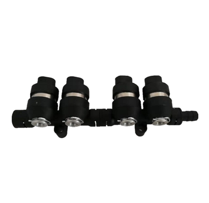 4 trilho montado 2Ohm/3Ohm do injetor do LPG CNG do preto do cilindro