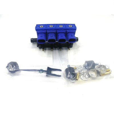 Trilho de alumínio dos injetores do LPG dos injetores de 3Ohm CNG para o motor de 2/3/4 cilindros