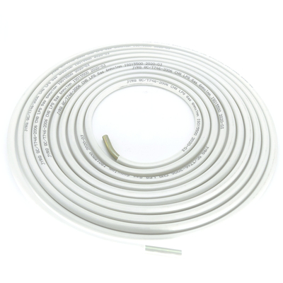 Tubulação de mangueira 6mm de alta pressão branca do gás do cilindro para o comprimento feito sob encomenda do gás do LPG